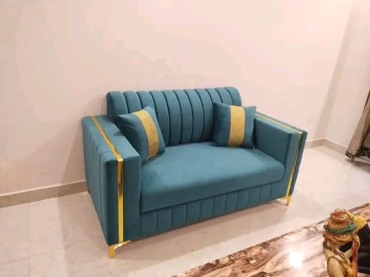 Art Deco Velvet Settee